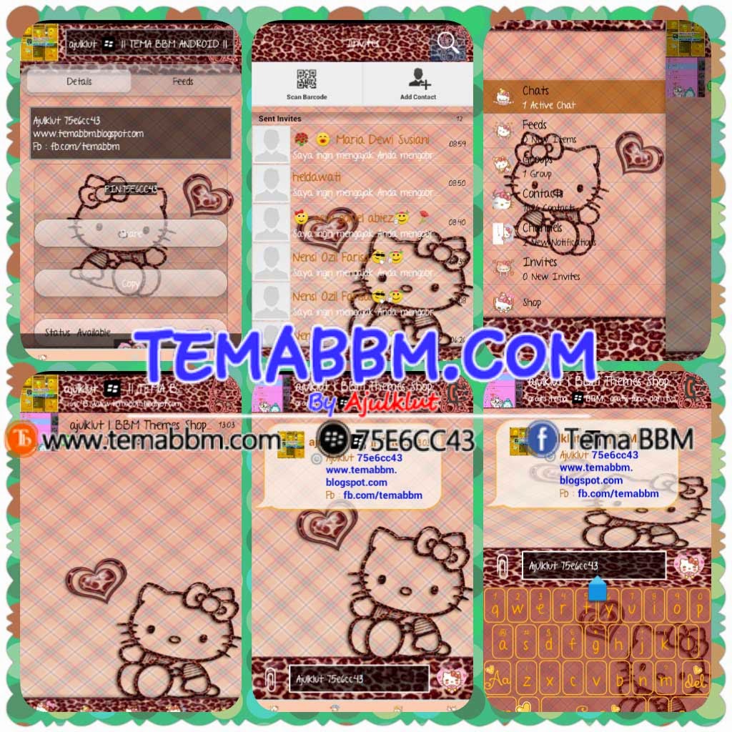 Tema BBM Hello Kitty Tema BBM Hello Kitty