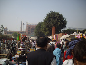 Bakri-Idd shoppers at "Meena Bazaar" on road leading to "Jama Masjid" .