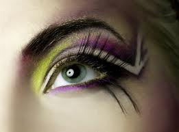 Yellow Purple Eye Makeup