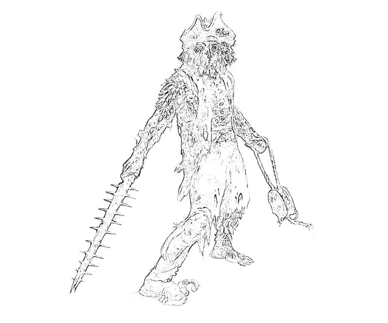 Davy Jones Character Art Paper