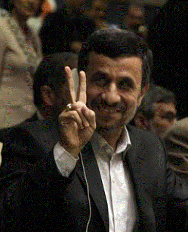 IRAN+PRESIDENT+FLASHES+PEACE+SIGN+TO+ISRAELIS.GIF