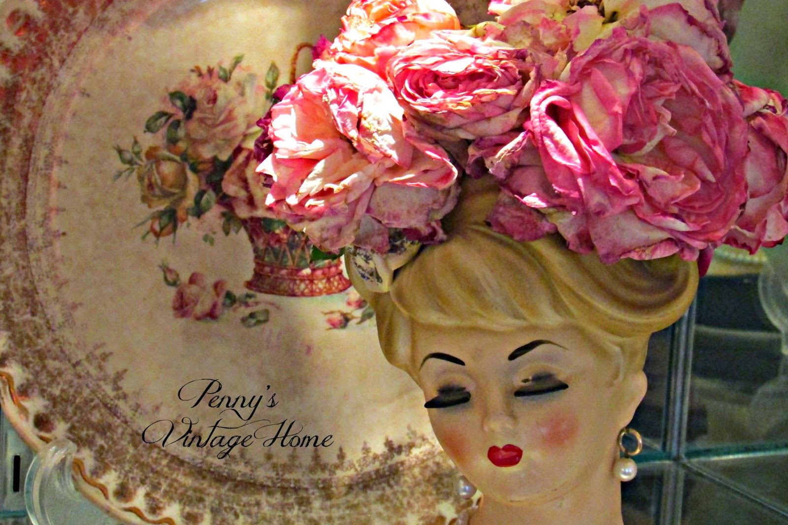 Penny's Vintage Home Vintage Lady Head Vase