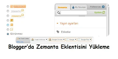 Blogger Zemanta Eklentisi