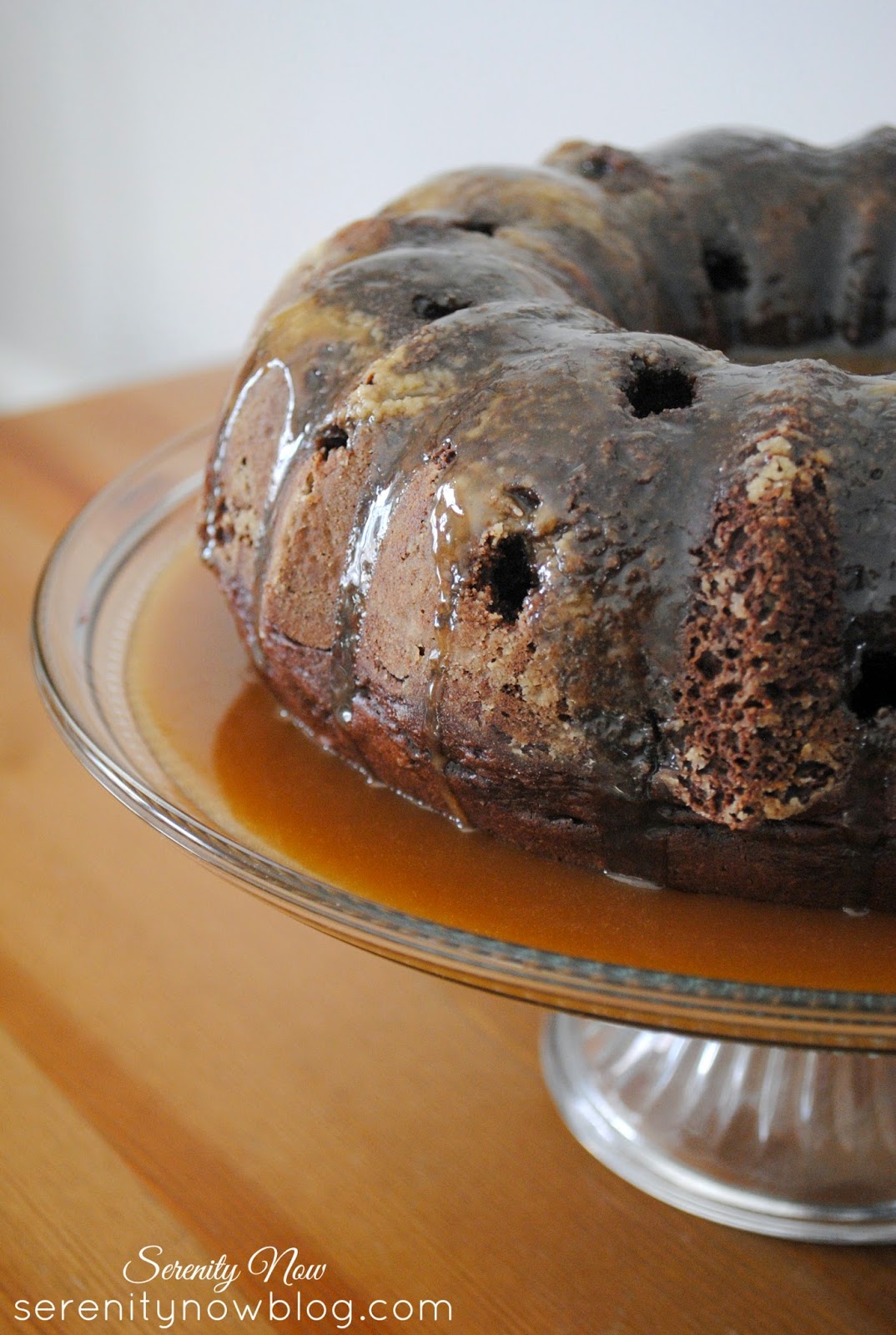 Easy Chocolate "Sunday" Bundt Cake from Serenity Now- so sinful you'll need to go to church on Sunday!