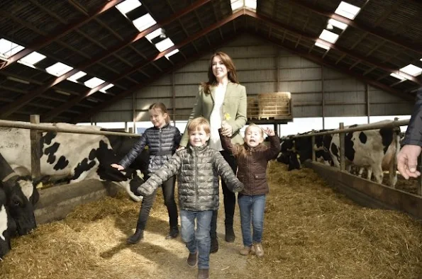 Crown Princess Mary of Denmark with her children Prince Christian and Princess Isabella attended the opening of Eco day 2015 (Økodag) in Zealand Island