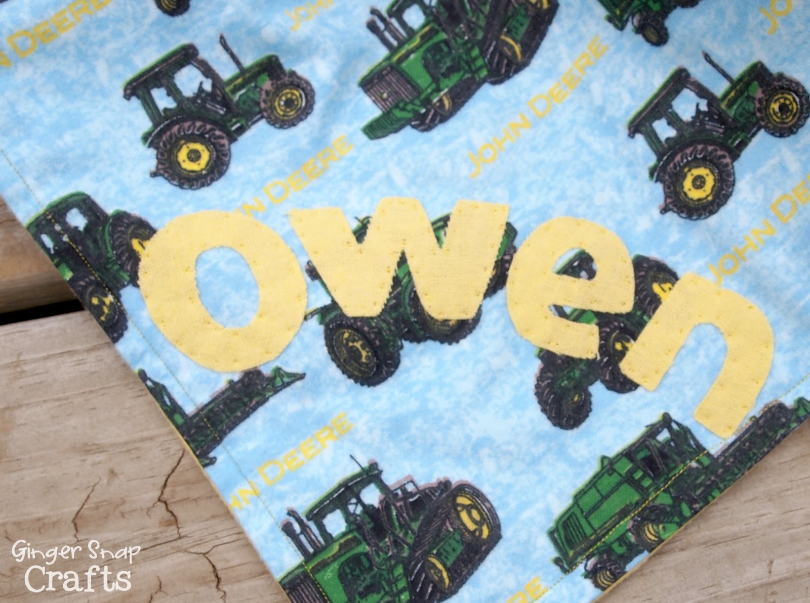Ginger Snap Crafts Personalized Baby Blanket with Silhouette Sewable