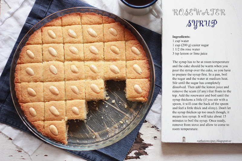 Greek Ravani Cake Greek Ravani Cake
