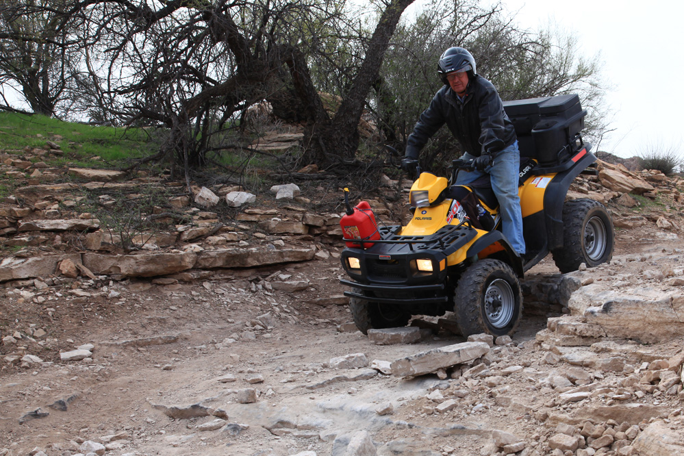 John and Aileen on the road January 2012
