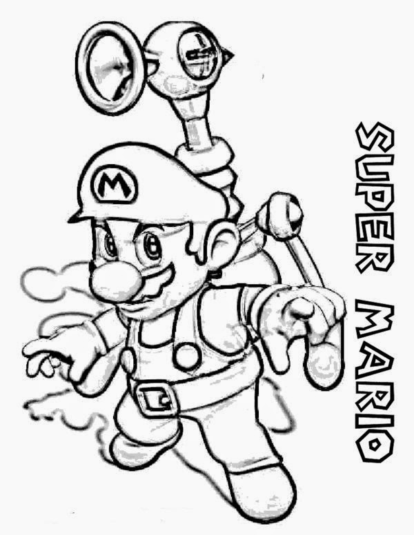 Online Coloring Super Mario Bros Coloring Pages For Kids | New Coloring