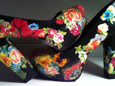 Decoupage para zapatos en Recicla Inventa