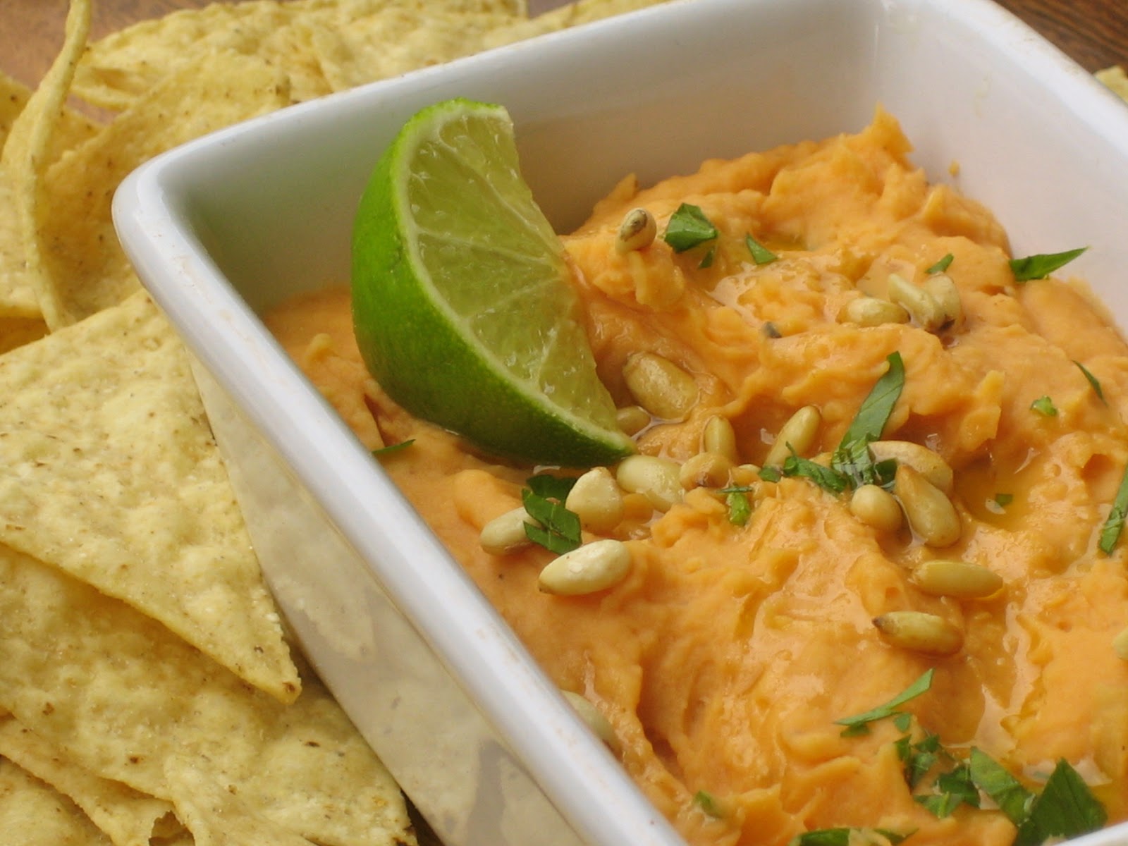 Dreena's Vegan Recipes Smoky Cannellini Bean Sweet Potato Dip