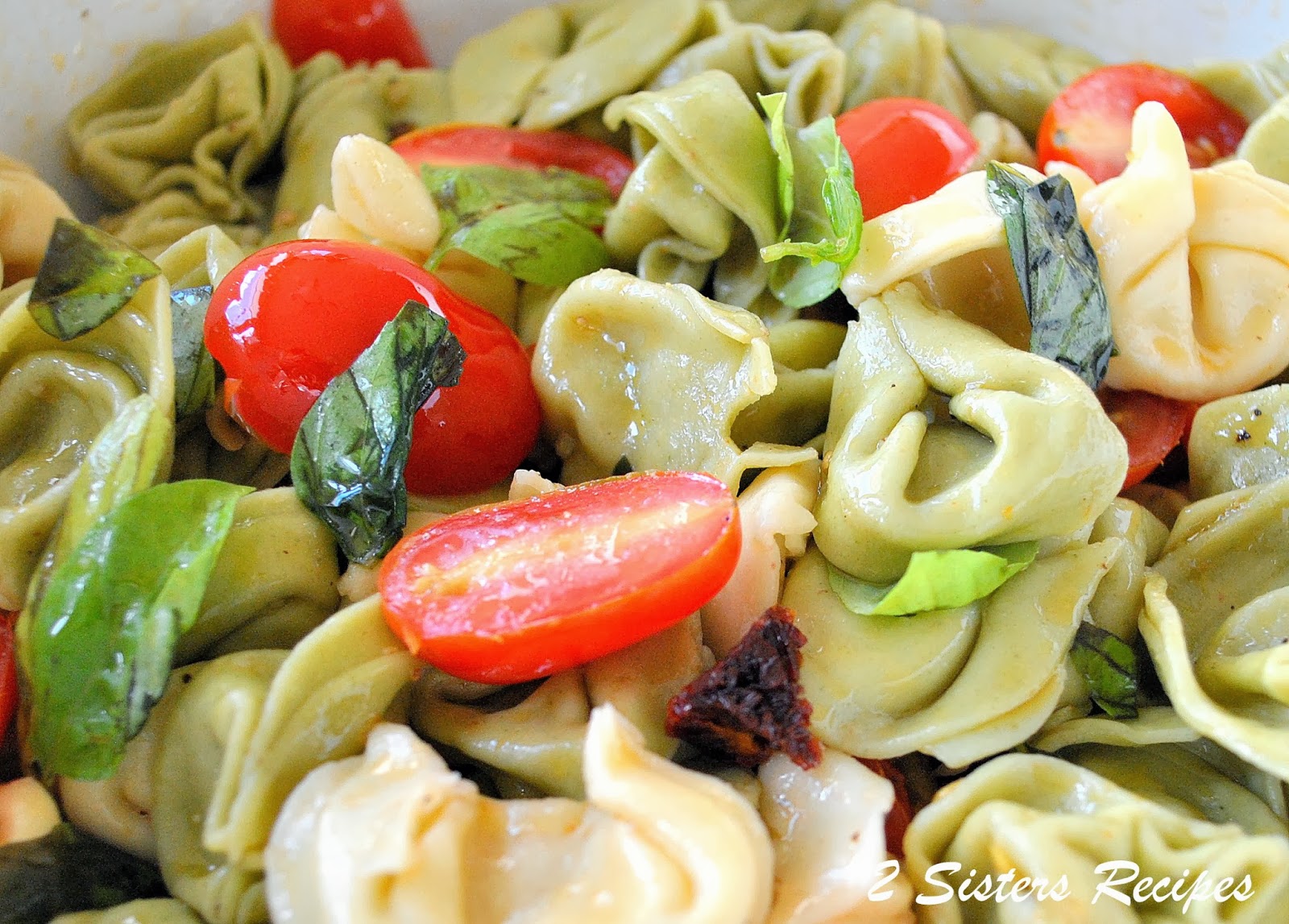 Three Cheese Tortellini Salad 2 Sisters Recipes by Anna and Liz