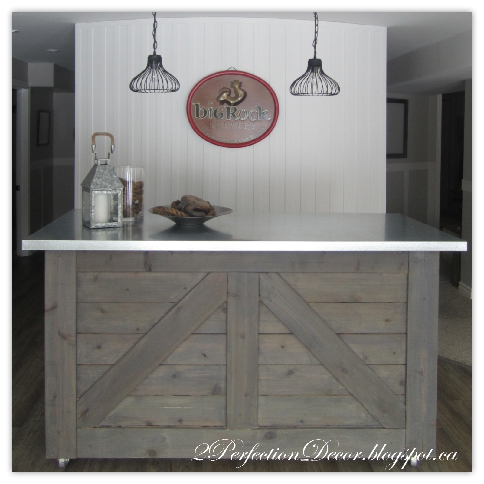 2Perfection Decor DIY Board and Batten Wall behind Bar