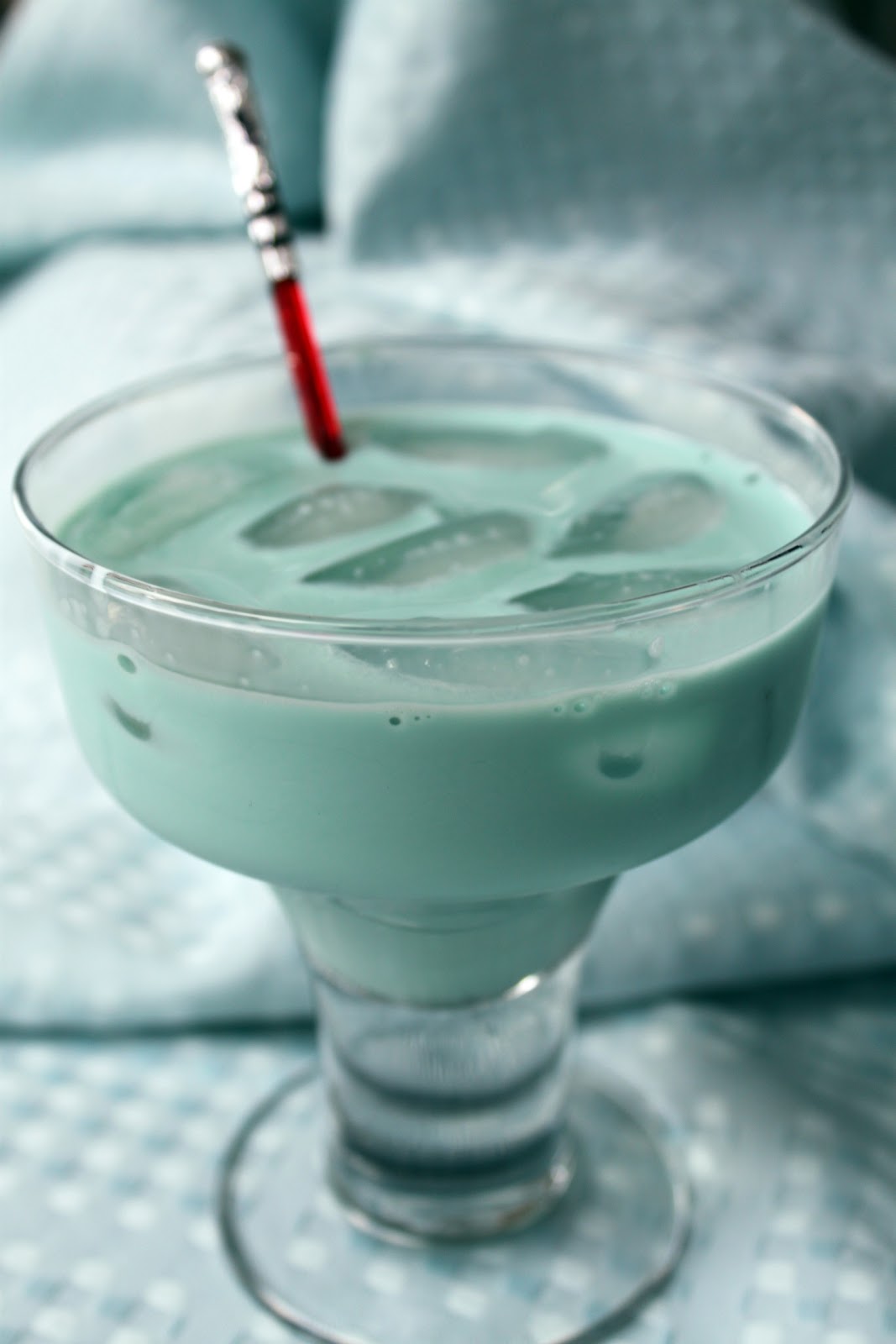 Clutzy Cooking Blue Milk Cocktail