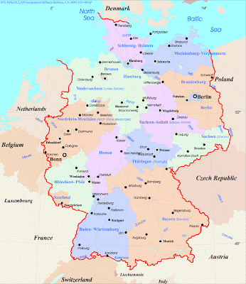 Mappa di Germania Provincia immagini