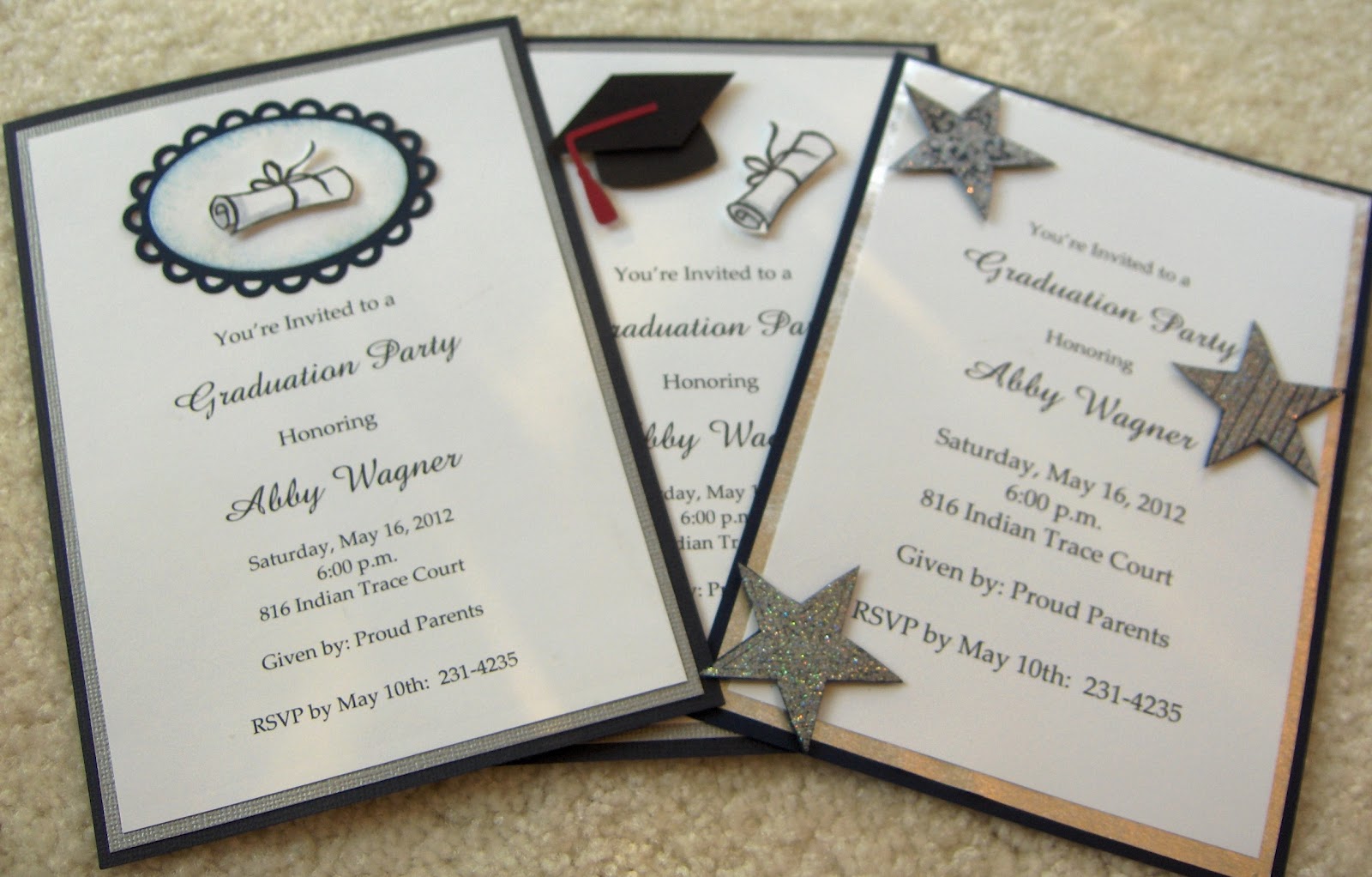 Crafty "Magra" Graduation Invitations