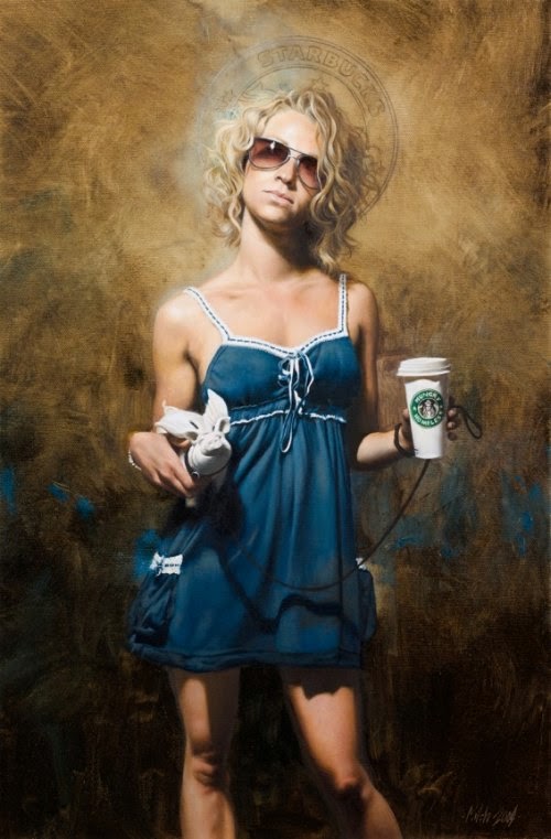 As pinturas hiper-realistas com estilo clássico e temas modernos de Mitch Griffiths Mitch Griffiths pinturas hiper-realistas estilos clássicos com temas modernos crítica social