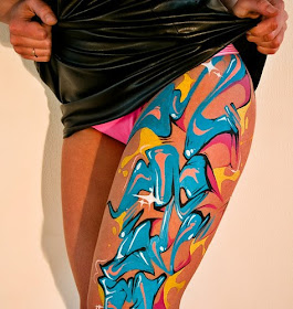 Body Paint Color at Thighs