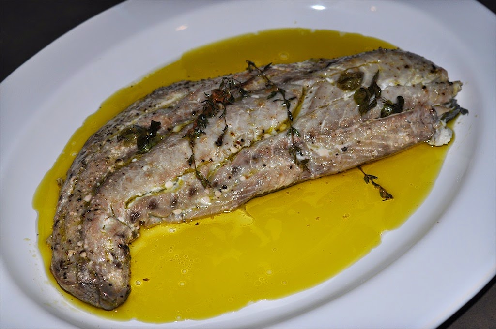Mister Meatball Fish poached in olive oil