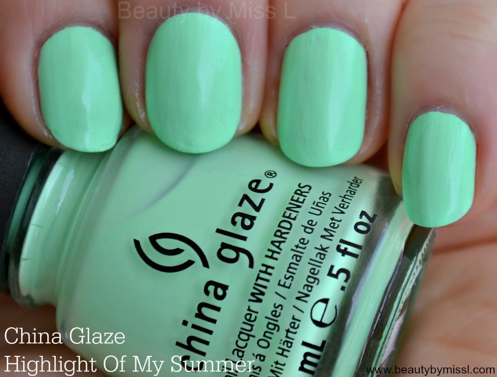China Glaze Highlight Of My Summer swatches