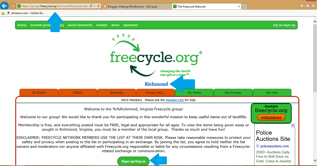 Making Mindfulness Freecycle Give or Get