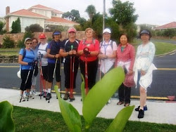 A very entertaining Nordic Walk along Campbells Bay