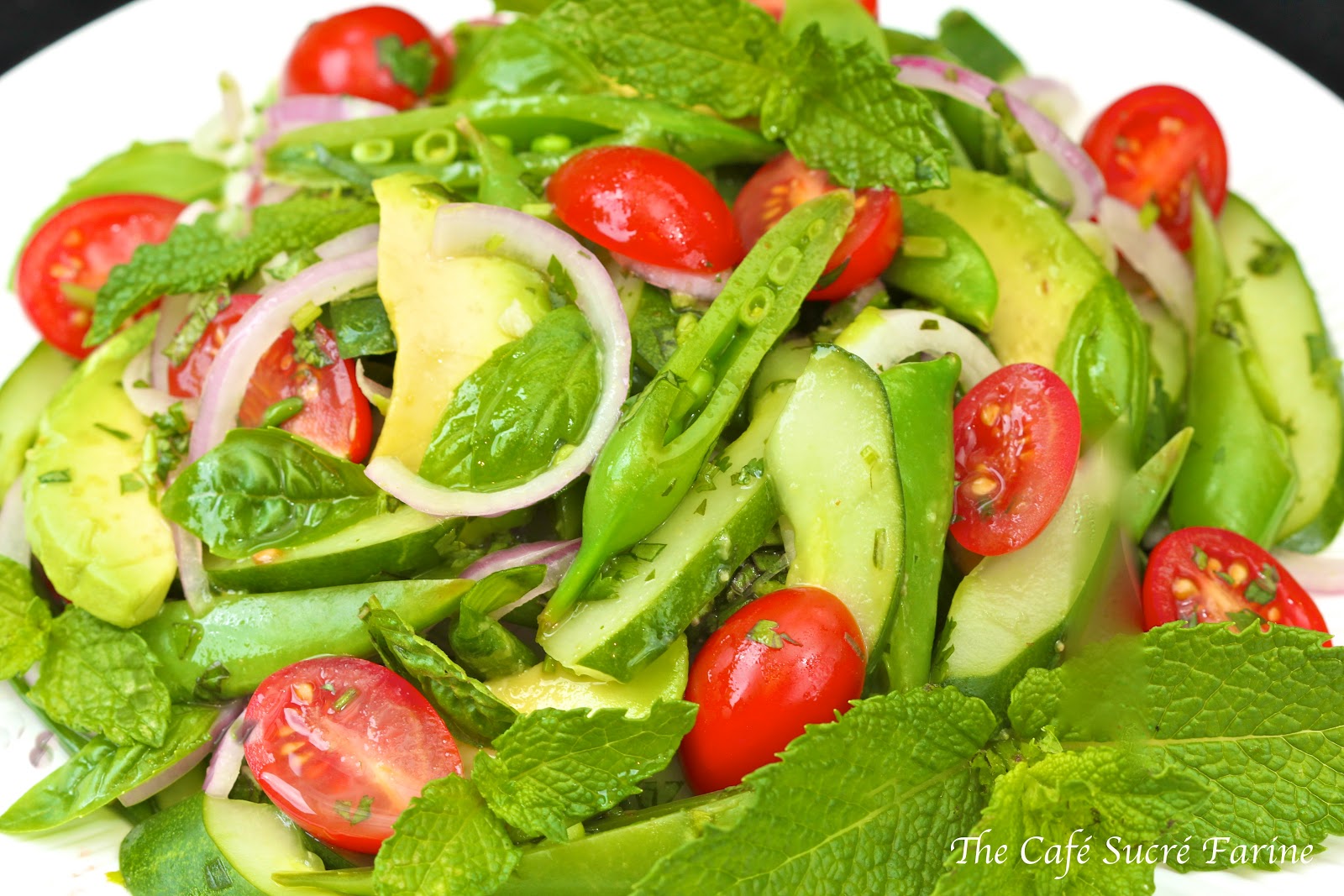 Thai Cucumber & Avocado Salad The Café Sucre Farine
