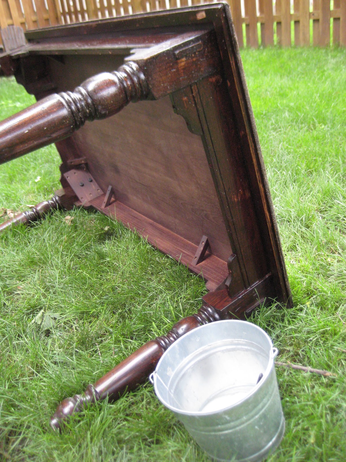 Little and Lovely I stripped a Pottery Barn table