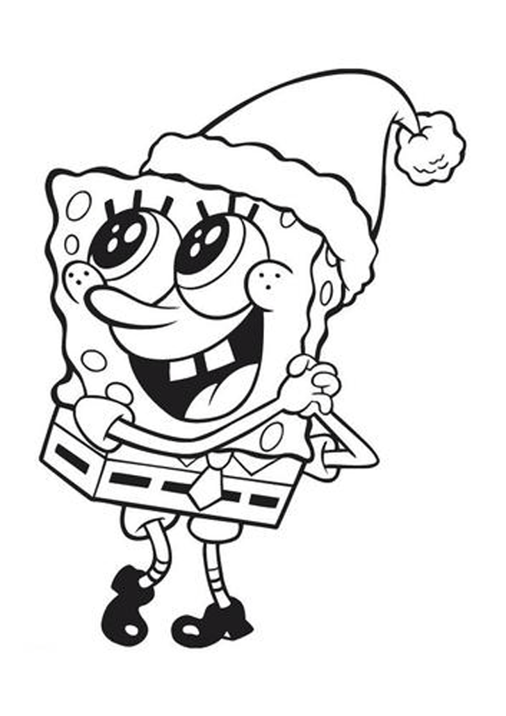 Disney Coloring Pages: 7 Picture of Spongebob Christmas Coloring Pages