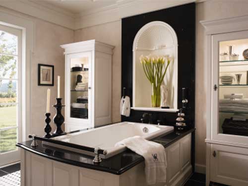 Black and White Bathrooms Decorating Ideas