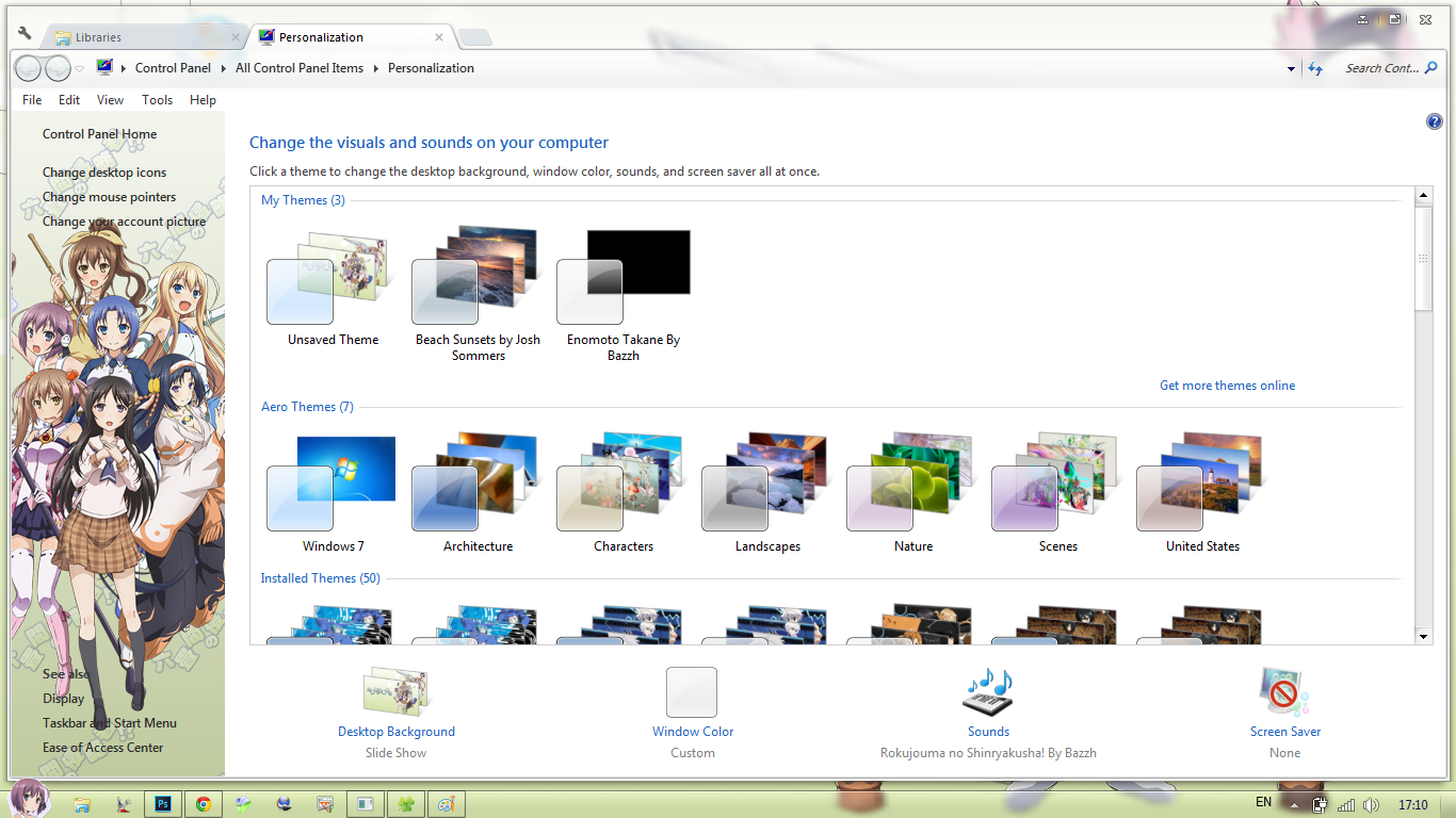 Tema Rokujouma no Shinryakusha! Windows 7 Tema Rokujouma no Shinryakusha! Windows 7 - Anime Hitto