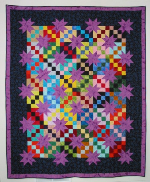 Quilting Patterns and Tutorials: Purple Stars - Free Pattern