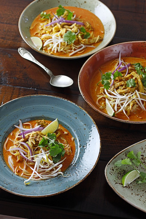 There's a Newf in My Soup! Bon Appetit Cook the Cover Chicken Khao Soi
