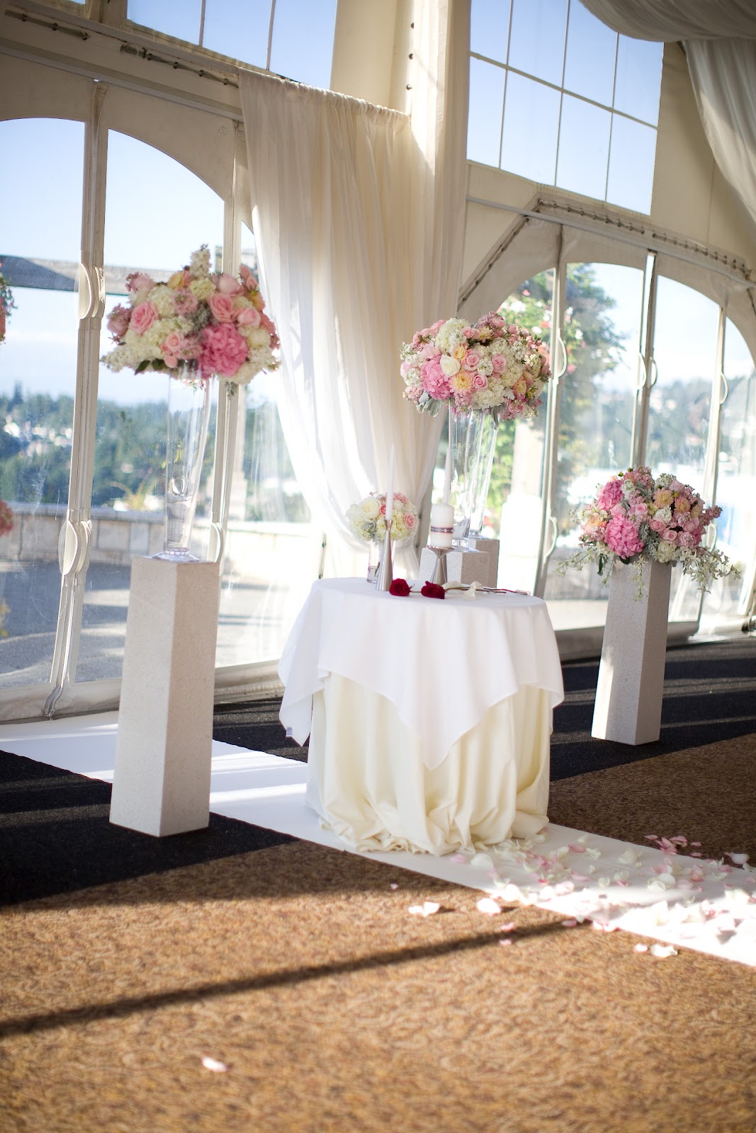 Flora Nova Design The Blog A Romantic Wedding Ceremony in Blush Pink