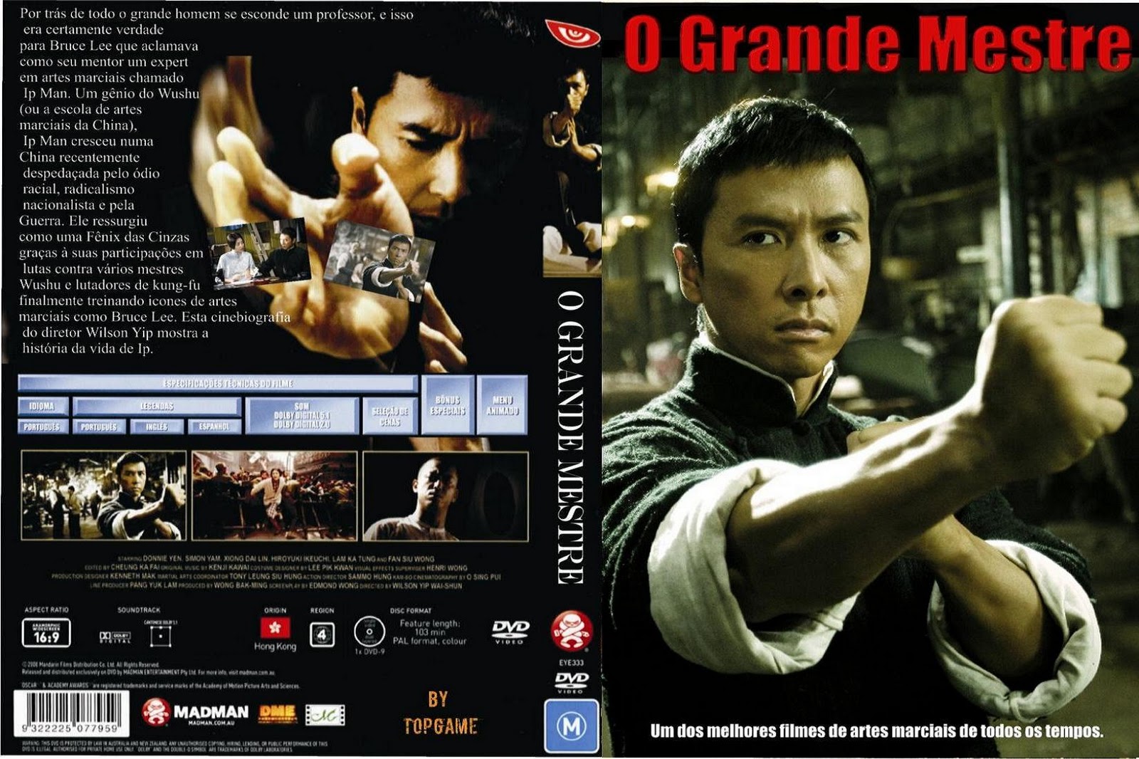 Capas Filmes Ação: O Grande Mestre - 3 em 1