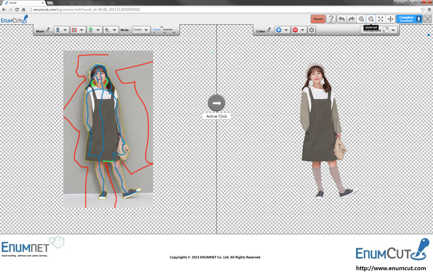 enumcut com tutorial 27 expert mode fast detail model photo for shopping seller 2