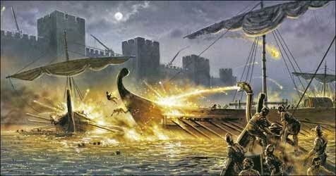 Cog and Galley: ‘Greek Fire’