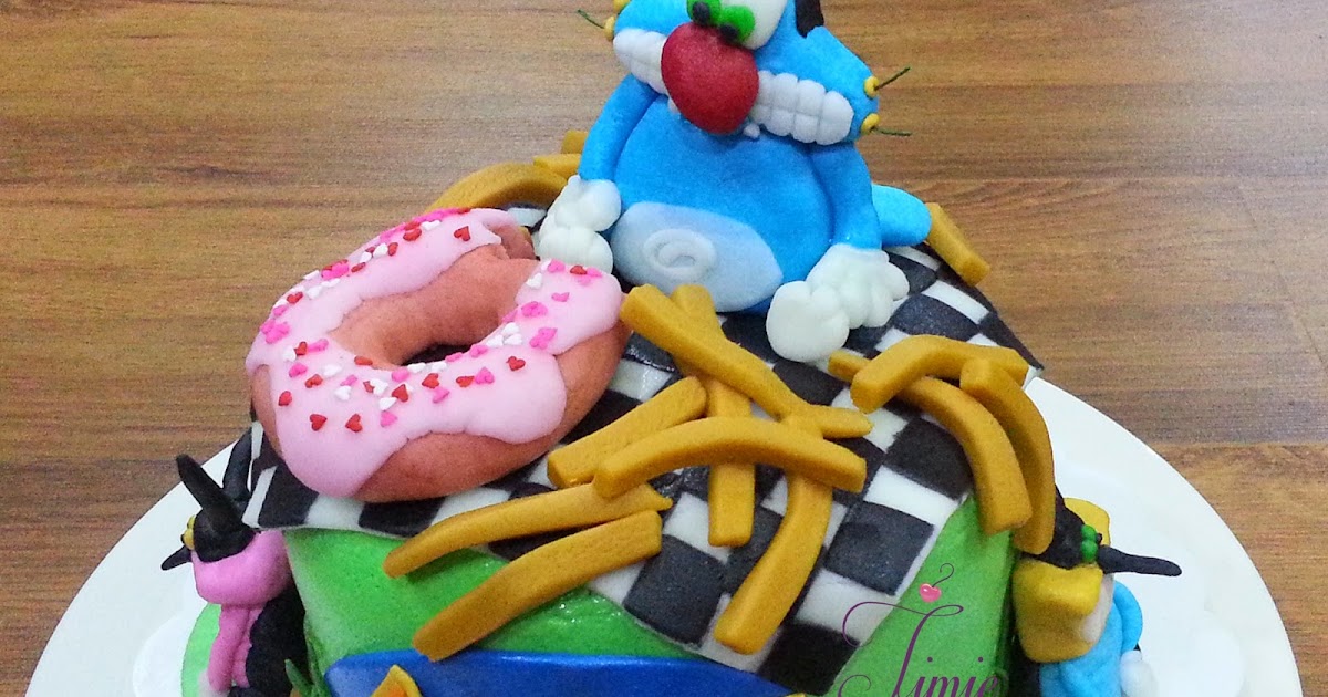 oggy and cockroaches cake oggy and cockroaches cake