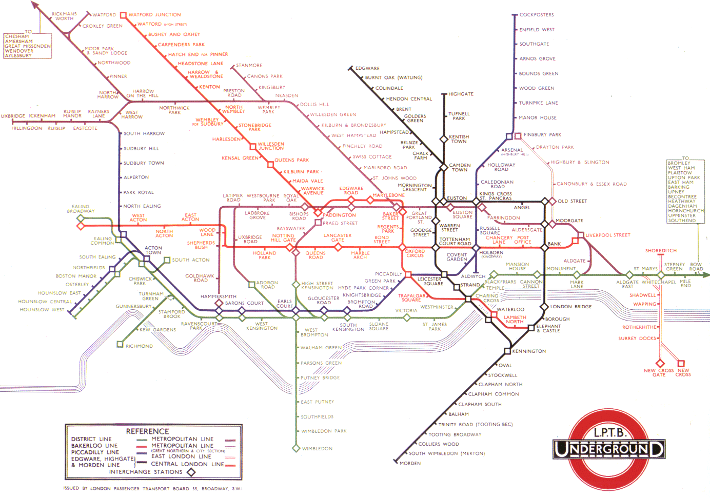 Alternative Tube Map
