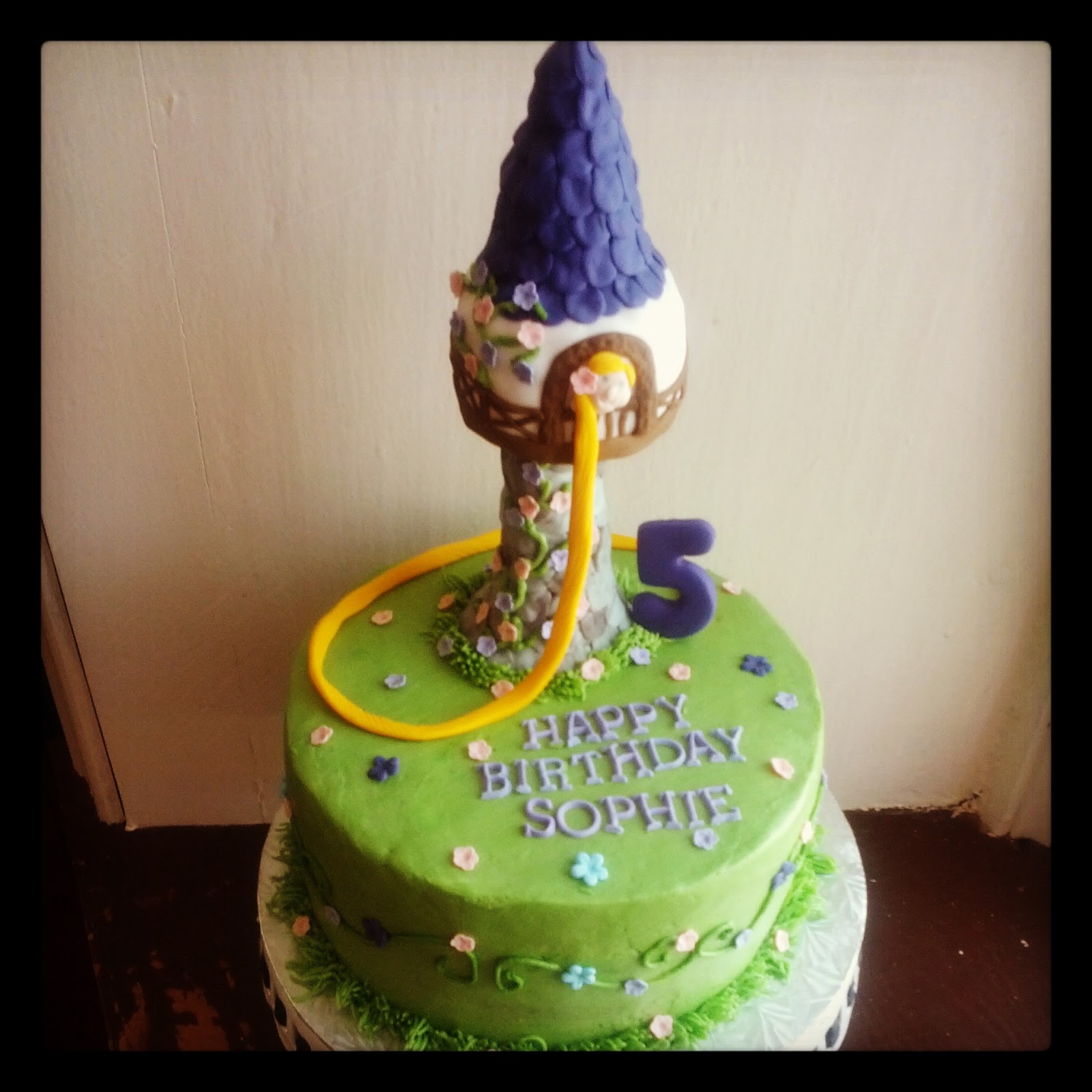 Second Generation Cake Design Rapunzel Tower Birthday Cake