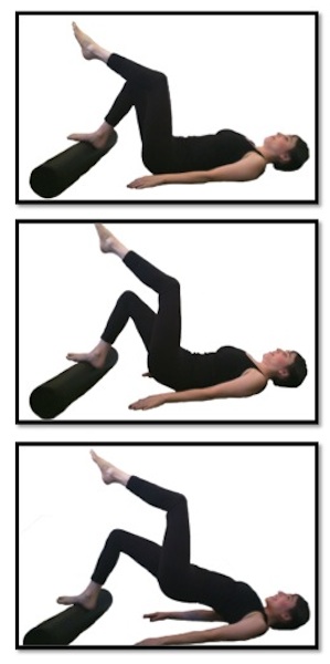 Watch Single Leg Stretch Pilates Mat Exercise video Watch Single Leg Stretch Pilates Mat Exercise video