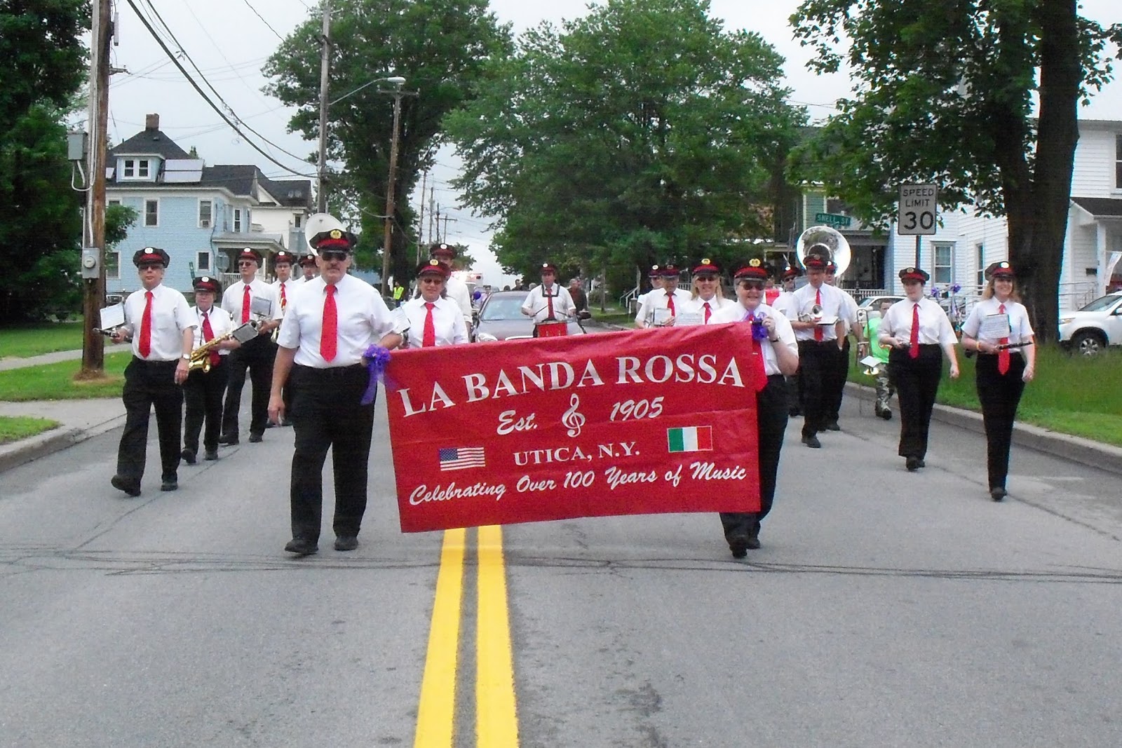 La Banda Rossa June 8, 2013 Dolgeville NY Violet Festival Parade