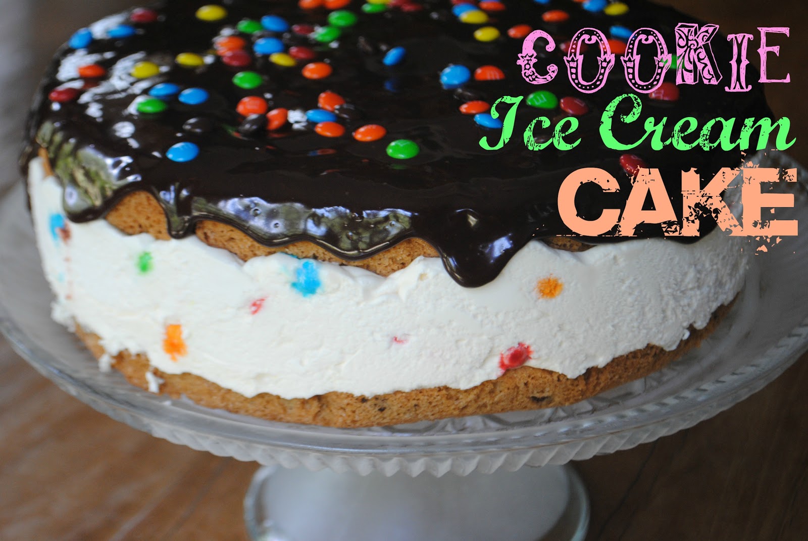 Easy Ice Cream Cookie Cake - Something Swanky