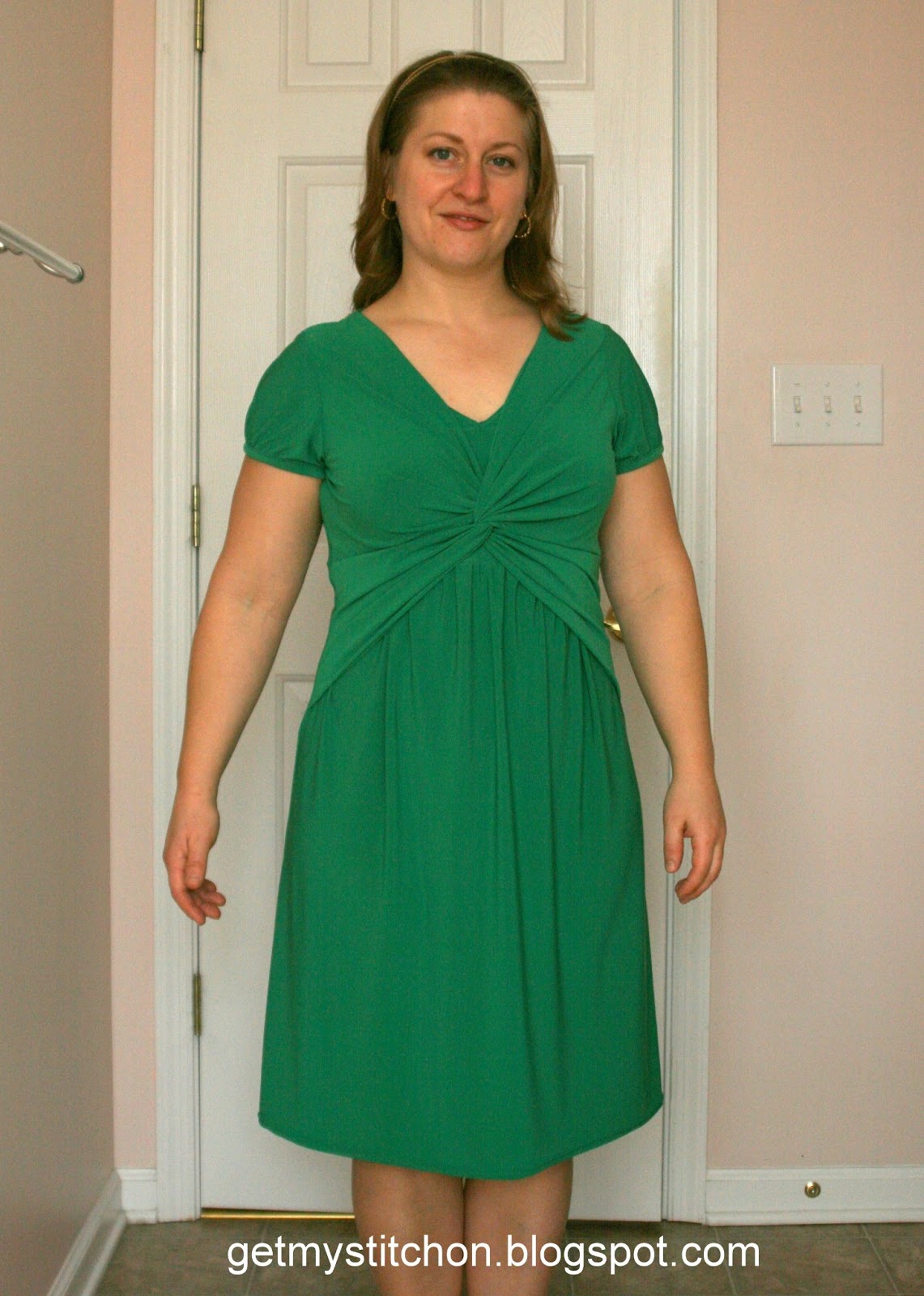 Get My Stitch On But Not a Real Green Dress, that's Cruel!