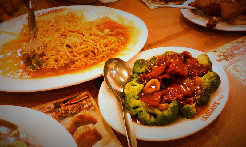classic savory at festival mall - beef with broccoli and pancit canton