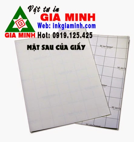 Mặt sau giấy 3G Jet-Apaque