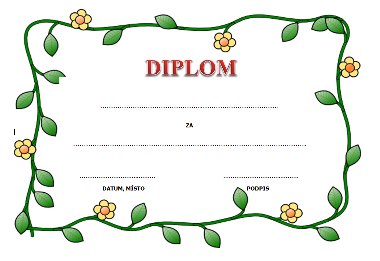 Diplom A4 - Krtek | Idéer til huset | Pinterest