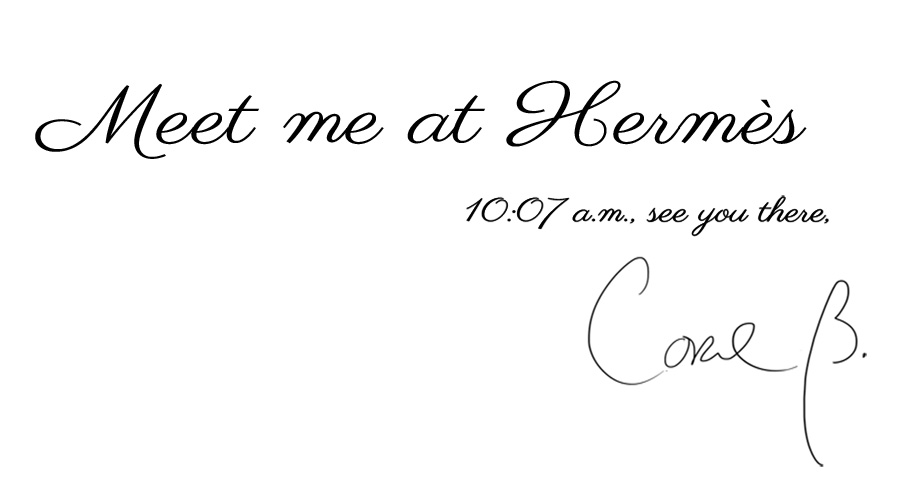Meet me at Hermès,