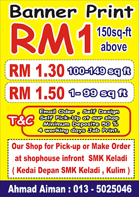 Mesra Design Print Banner Rm 1 Sekaki Persegi