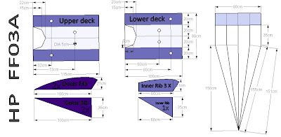 AutoCAD pattern for flowform kite, HP FF03A AutoCAD pattern for flowform kite, HP FF03A